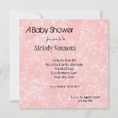 Invitation Baby shower rose surprise (Dos)