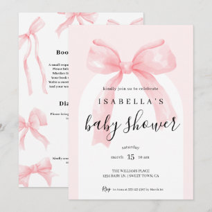 Invitation Baby Shower Rose Tout En Un