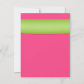 Invitation Baby shower rose vert Gerbera Daisy (Dos)