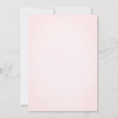 Invitation Baby Shower Roseau Pastel Perles Points (Dos)
