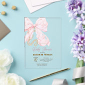 Invitation Baby Shower Roseau Pastel Perles Points (Insitu (Mariage))