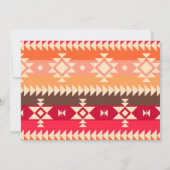 Invitation Baby shower rouge chic amérindien du sud-ouest (Dos)