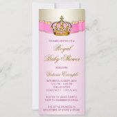 Invitation Baby shower royal (Devant)