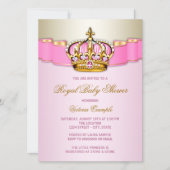 Invitation Baby shower royal (Devant)