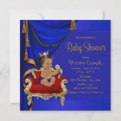 Invitation Baby shower Royal Blue Fancy (Dos)