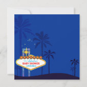 Invitation Baby shower Royal Blue Las Vegas (Dos)
