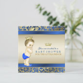 Invitation Baby shower Royal Prince (Debout devant)
