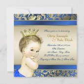 Invitation Baby shower Royal Prince (Dos)