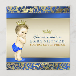 Invitation Baby shower Royal Prince
