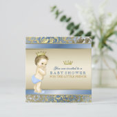 Invitation Baby shower Royal Prince (Debout devant)