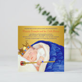 Invitation Baby shower Royal Prince (Debout devant)