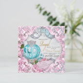 Invitation Baby shower Royal Princess (Debout devant)