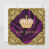 Invitation Baby shower Royal Princess (Devant)