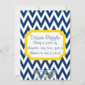 Invitation Baby shower Rub-a-dub - Bleu (Dos)