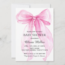 Baby Shower Ruban Arc-en-ciel Rose