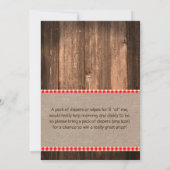 Invitation Baby shower Rustic Baby Q BBQ (Dos)