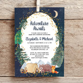 Invitation Baby shower Rustic Camping Adventure Couples
