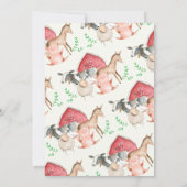 Invitation Baby shower Rustic Farm Animals (Dos)
