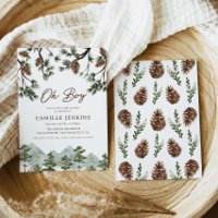 Baby shower Rustic Forest Boy