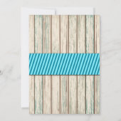 Invitation Baby shower Rustic Wood Buck Boy (Dos)