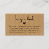 Invitation Baby shower rustique avec demande de ré (Devant)