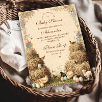 Baby shower Rustique Barnyard Farm Animaux