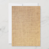 Invitation Baby shower rustique Burlap Mason Jar (Dos)