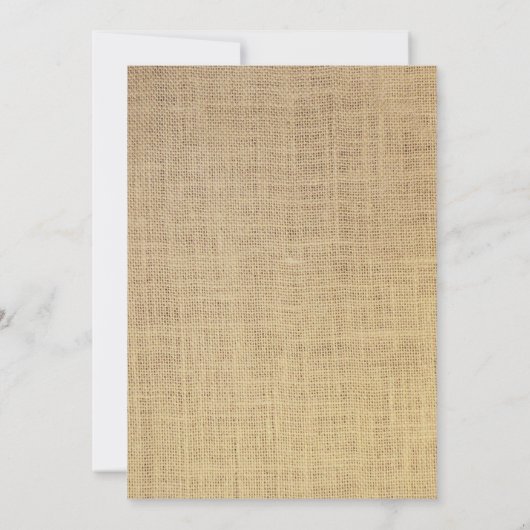 Invitation Baby shower rustique Burlap Mason Jar (Dos)