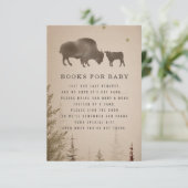 Invitation Baby shower rustique Cactus Buffalo Demande de rés (Debout devant)