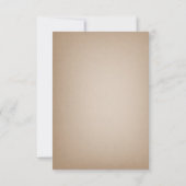 Invitation Baby shower rustique Cactus Buffalo Demande de rés (Dos)