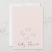 Invitation Baby shower Rustique Chic Floral Baisers (Dos)