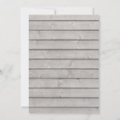 Invitation Baby shower Rustique Cute Sip Lingettes Bleu (Dos)