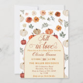 Invitation Baby Shower Rustique de Citrouille d'Automne  (Devant)