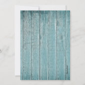 Invitation Baby shower rustique de garçon de la campagne (Dos)