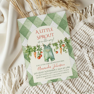 Invitation Baby shower rustique de Little Sprout neutre par s