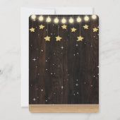 Invitation Baby shower rustique de petit agneau blanc (Dos)