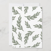 Invitation Baby shower rustique de vache Highland (Dos)