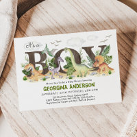 Baby shower rustique Dinosaur Préhistorique Forêt