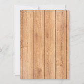 Invitation Baby shower rustique en caoutchouc Ducky Bubbles (Dos)