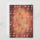 Invitation Baby shower rustique Fox Cub Woodland (Dos)