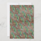 Invitation Baby shower Rustique Jungle Giraffe Boy (Dos)