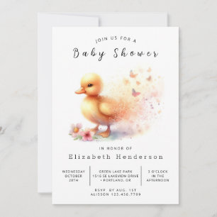 Invitation Baby shower Rustique personnalisé