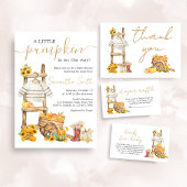 Invitation Baby shower rustique petit Citrouille