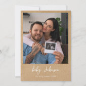 Invitation Baby shower Rustique Rainbow Et Star Photo Boho (Dos)