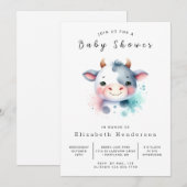 Invitation Baby shower rustique simple et gracieux (Devant / Derrière)