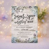 Invitation Baby shower rustique Sucre & épices & Tout Nice