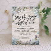 Invitation Baby shower rustique Sucre & épices & Tout Nice