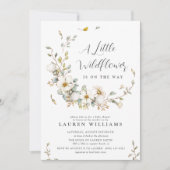 Invitation Baby shower Rustique Summer Little Fleur sauvage G (Devant)