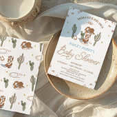Invitation Baby shower rustique Western Cowboy Boot Cowboy