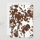 Invitation Baby shower rustique Western Rodeo Cowboy (Dos)